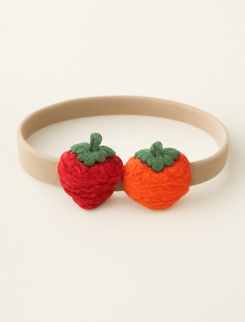 Strawberry Persimmon Baby Headband